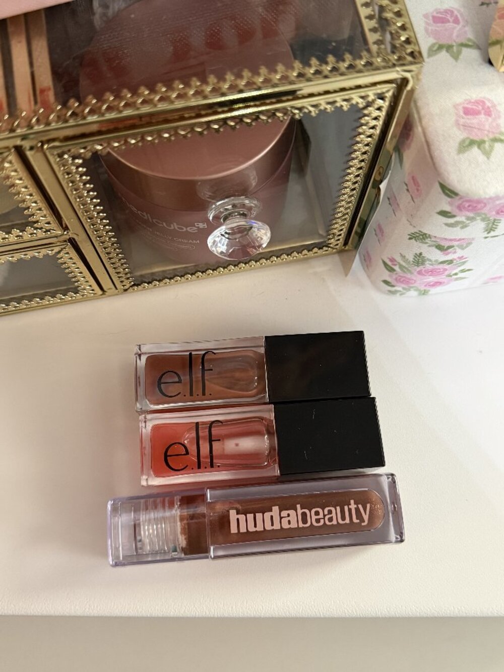 Huda Beauty & Elf Cosmetics Lip Gloss Bundle